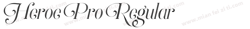 Heroe Pro Regular字体转换